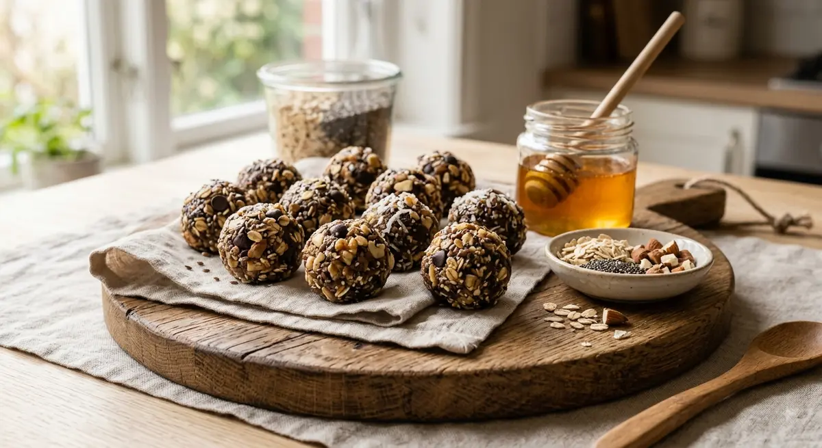 Oat Honey Chia Energy Balls